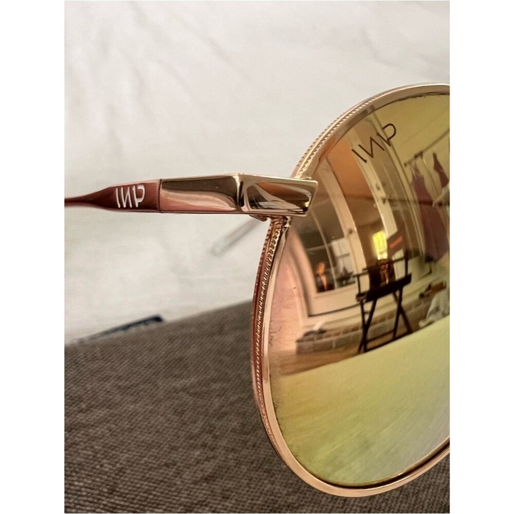 WMP Eyewear Nevada Sunglasses Gold with Pink Polarized Lens - Picture 6 of 6